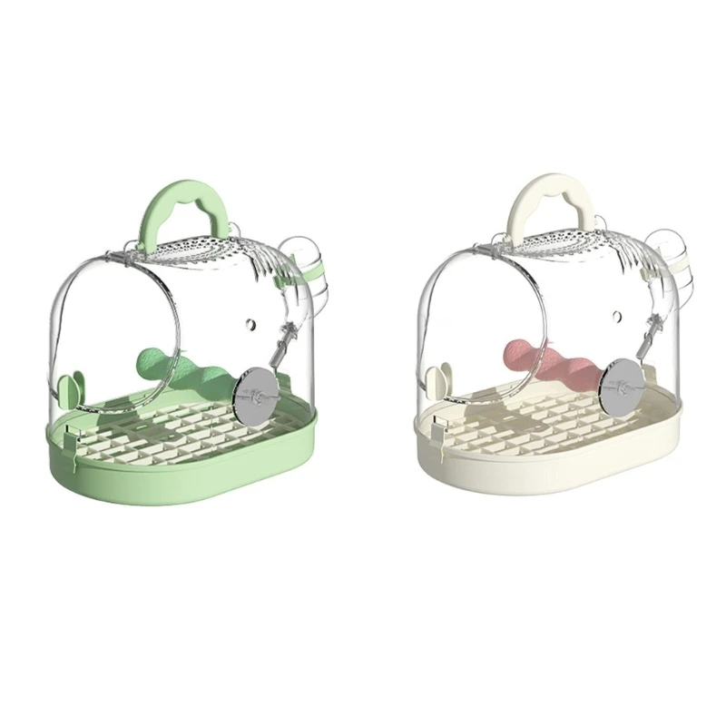 

Clear Birdcage Bird Travel Cage for Small Size Bird Parrot Indoor Outdoor Easy Observation Bird Carriers Transport Cage