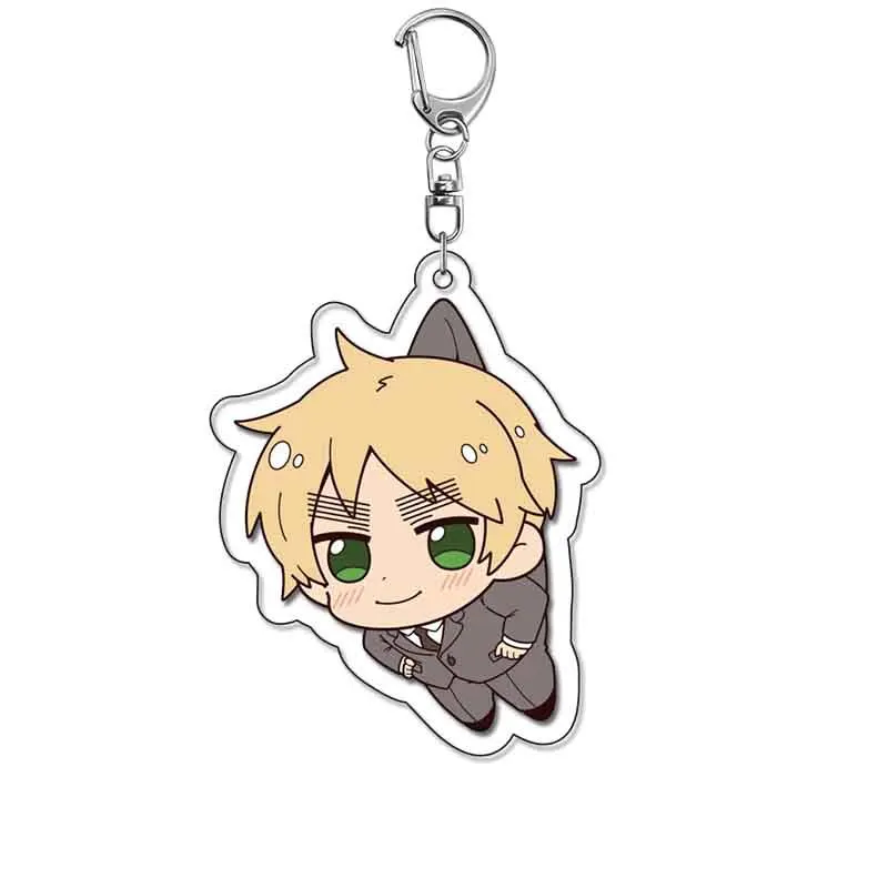 APH Anime Hetalia Acrylic Keychain | Ivan Yao Arthur Ludwig Q Version Chibi Character Bag Pendant Key Ring Gift for Friends