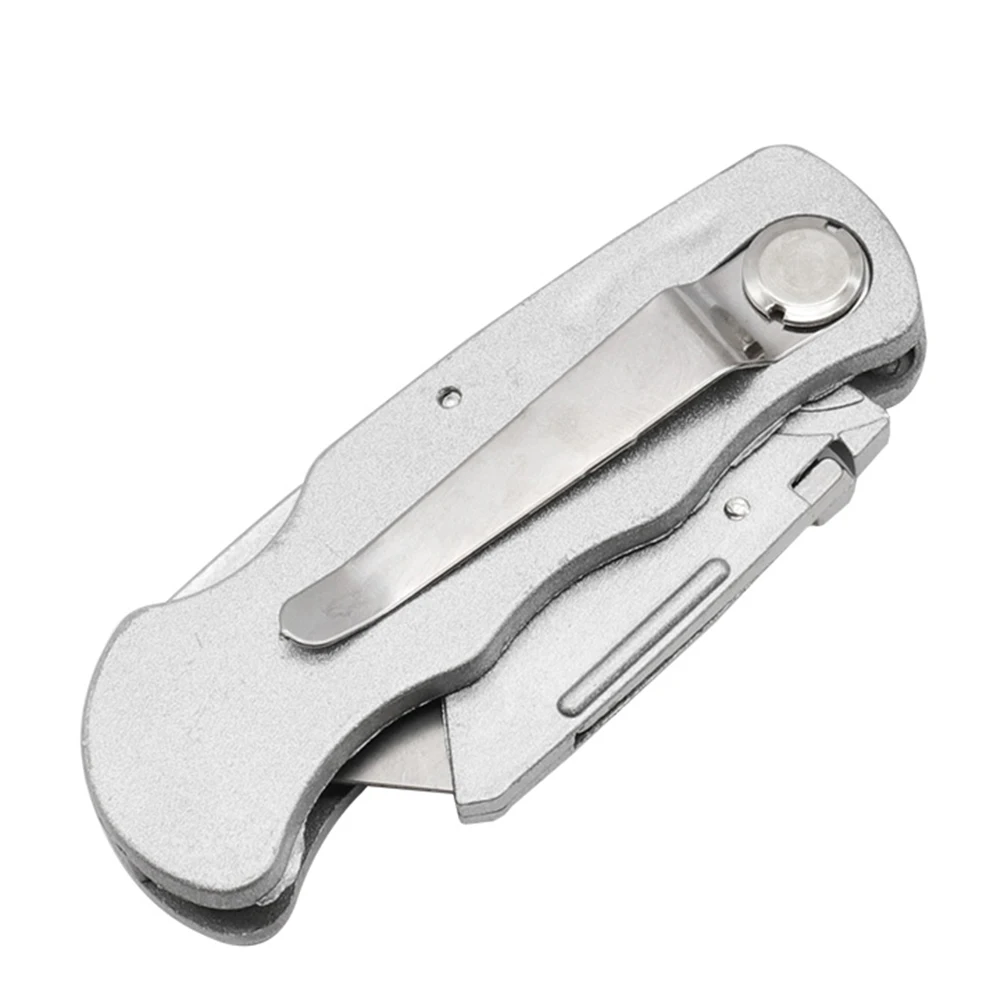 Imagem -04 - Folding Utility Knife Substituição Rápida Canivete com Cinto Clip Sharp Sk5 Blade Ferramenta de Corte de Uso Geral Aço Inoxidável