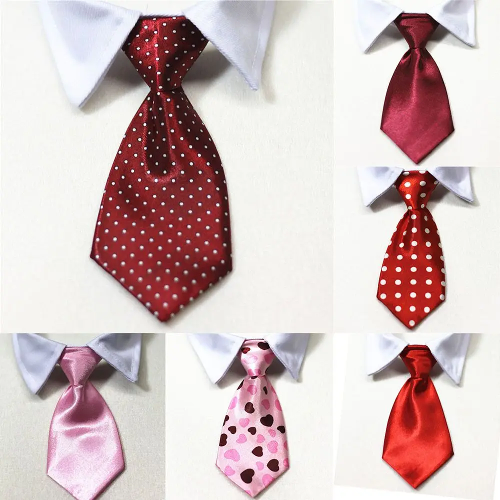 Cute Cotton Pet Accessories DIY Adjustable Dog Suit Dog Necktie Cat Formal Tie Tuxedo Bow Ties