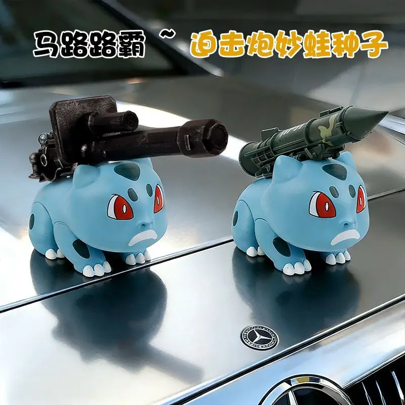 Bulbasaur – canon d'ornement de voiture drôle, Style Missile, décoration de figurine, mignon, Anime, accessoires d'intérieur de voiture, cadeau, nouvelle collection 2026