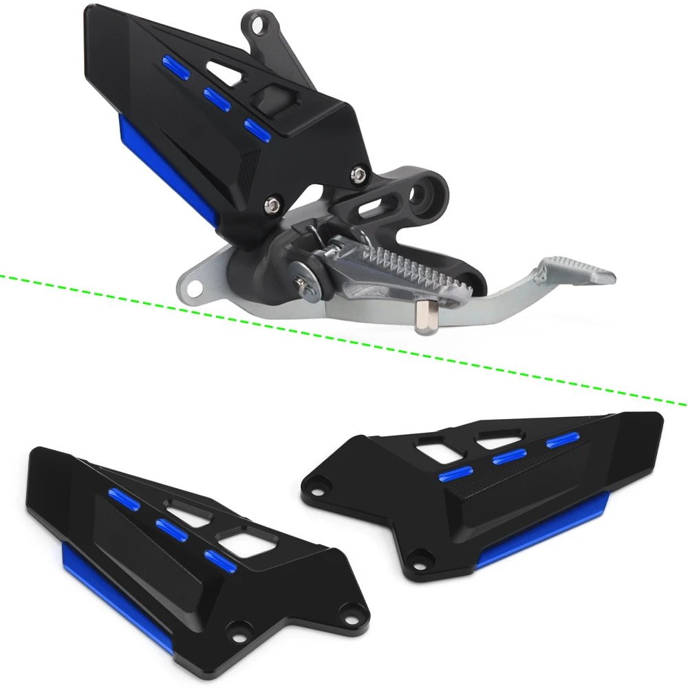 

Motorcycle Accessories CNC Aluminum Footpeg Heel Plates Guard Decoration Protector For R7 r7 R-7 2024 2025