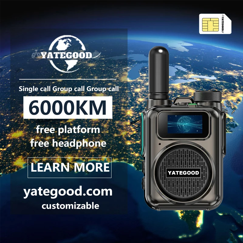 

YATEGOOD G502 Walkie Talkie No distance limit Intercom Long standby Portable More than 5000KM 4G 5G