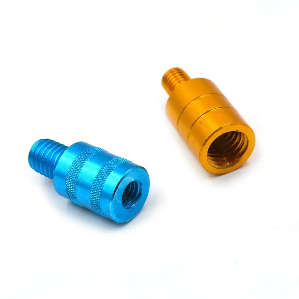 Adaptador de rosca de 8mm a 10mm, adaptador de red de pesca de aleación de aluminio, conector de caña de pescar, conector de cápsula, adaptador de cabeza de red