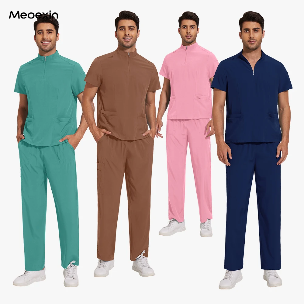 

Nurse Doctor Nursing Medical Scrub Sets Soft Comfortable Spa Uniforms Set Pet Clinic Hospital Veterinary Uniform Scrub Wholesale