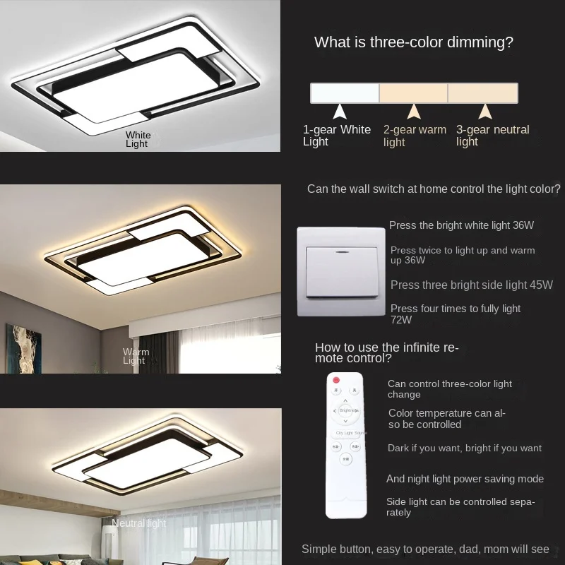 Upgrade Your Living Space with Modern LED Ceiling Light - Stylish and Sophisticated Design light fixtures for celling led lights