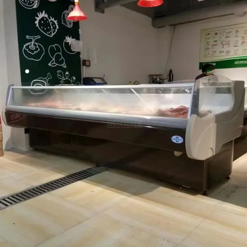 Customized Supermarket Service Counter Cabinet Deli Showcase Display Cabinet Freezer Commercial Grade Equipment
