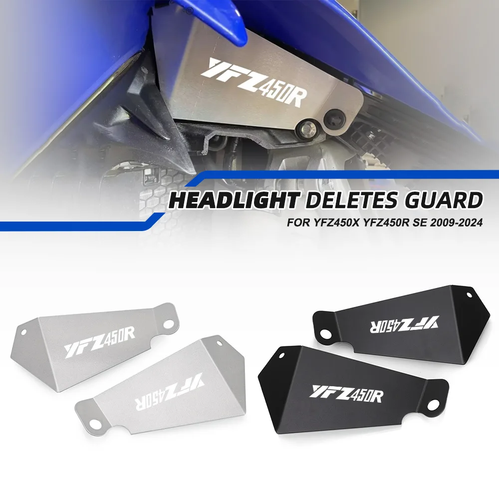 

Для Yamaha YFZ450X YFZ450R SE YFZ450R/X аксессуары для фар Deletes Guard YFZ 450X 450R/SE 2009-2024 2023 2022 2021 2020 ATV