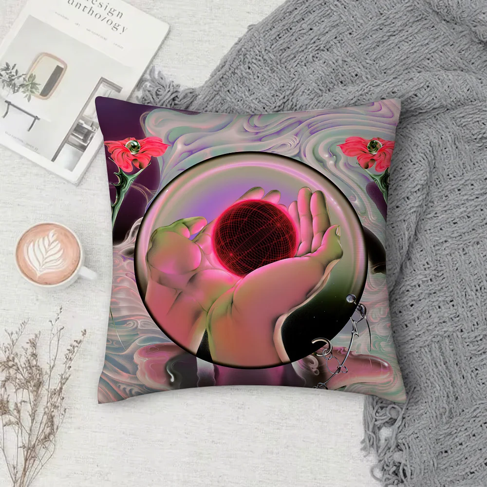 Magdalena Bay Imaginal Disk كيس وسادة مربع على الوجهين الطباعة قصيرة أفخم غطاء وسادة أريكة وسادة السرير #3