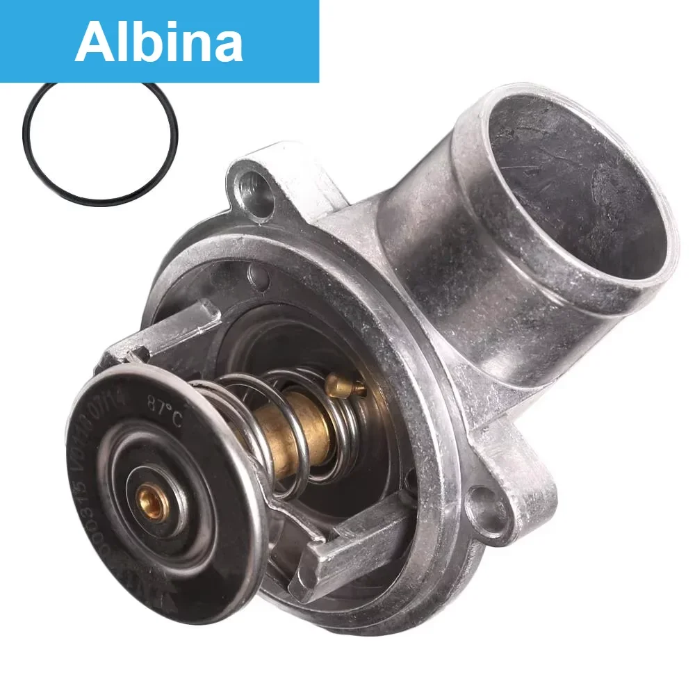 1112000315 1Pc Coolant Thermostat Housing With O‑Ring For Mercedes Benz C‑Class W202 1993‑2000 Engine Cooling Spare Parts