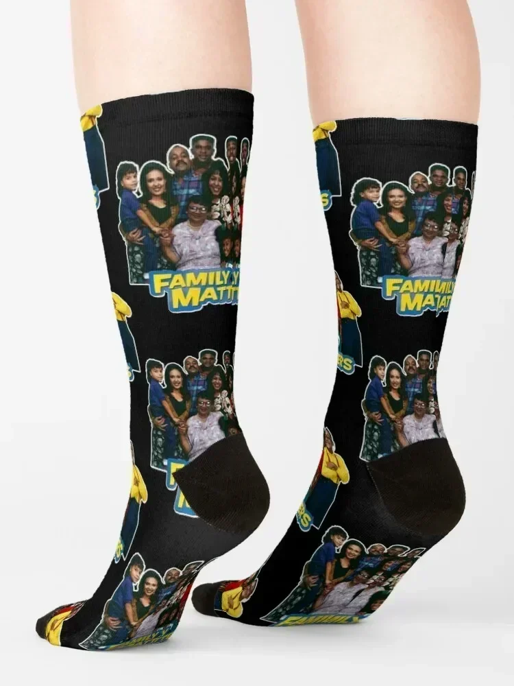 Family Matters T-ShirtFamily Matters Socks winter gifts funny gifts Wholesale hiking Girl'S Socks Men's