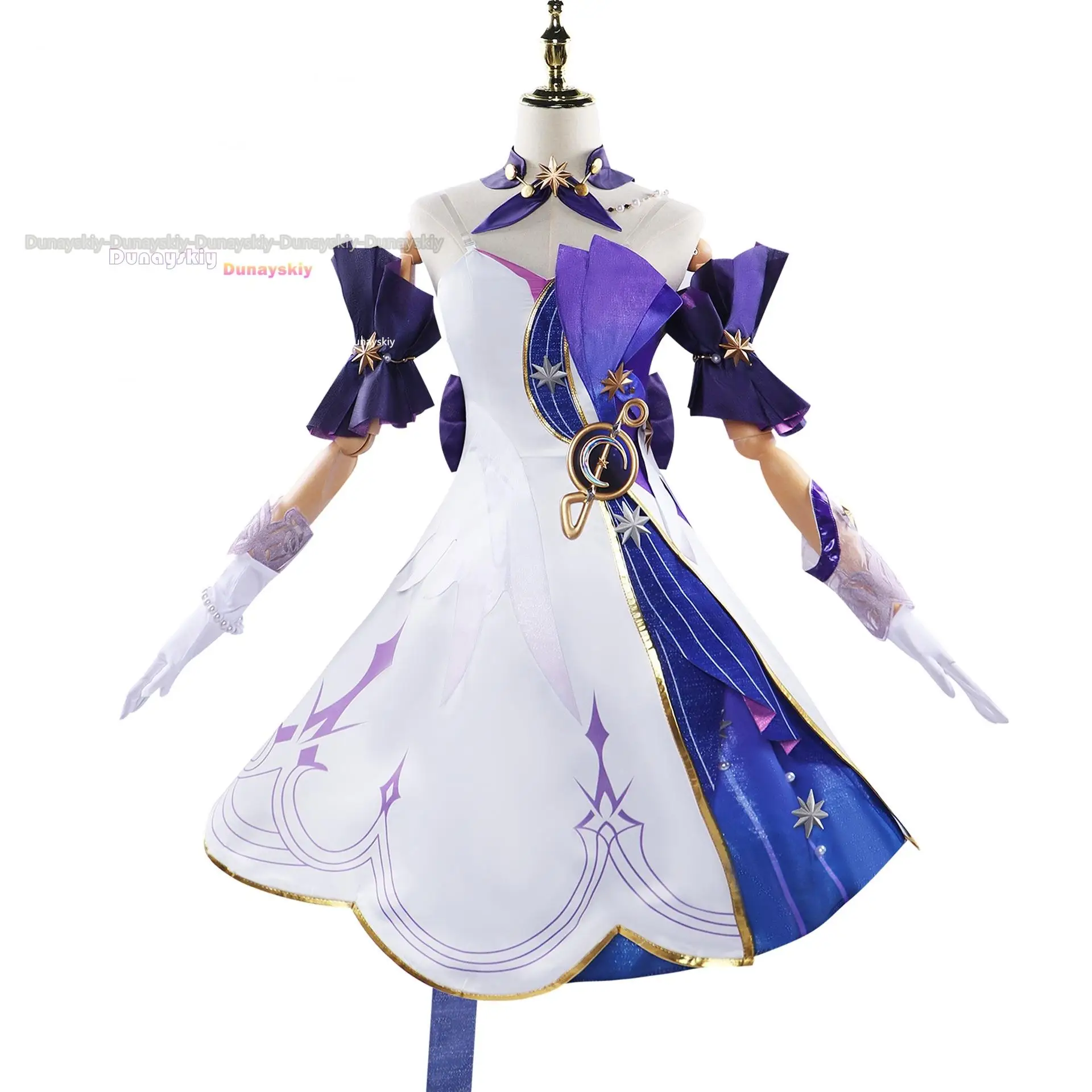 In Stock XS-3XL Honkai Star Rail Robin Cosplay Costume Full Set Robin Cosplay Outfit Dress Uniform Robin Cosplay Wig Shoes
