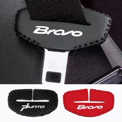 2pcs Car Safety Seatbelt Buckle Anti-scratch Belt Buckle Protective Cover For Fiat BRAVO Punto Car Accessories