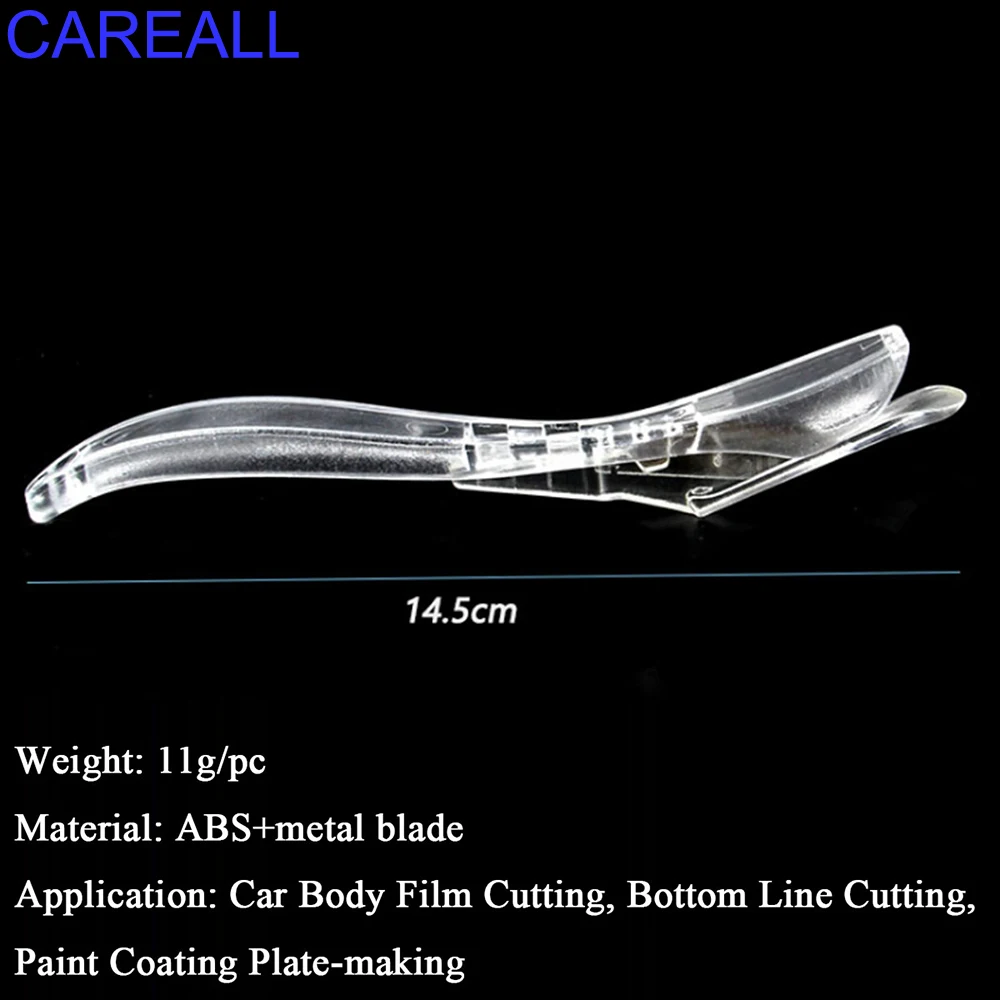 5pcs 3D Carbon Fiber Vinyl Liner Snitty Cutter Car Sticker Wrap Film Cutting Transparent Safety Knife for Vehicle Wallpaper