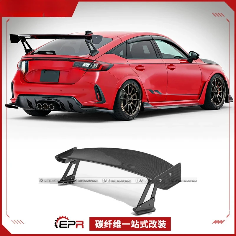 

For Honda Civic Type R FL5 Carbon Fiber VRS-Style GT High-Profile Fixed Rear Spoiler