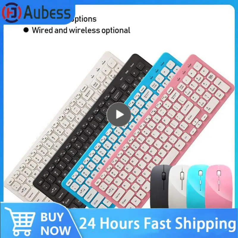 French Keyboard Wireless 2400DPI Mouse 2.4Ghz Ultra-Slim AZERTY Keyboard Mouse Set, Portable Silent Ergonomic- /silver