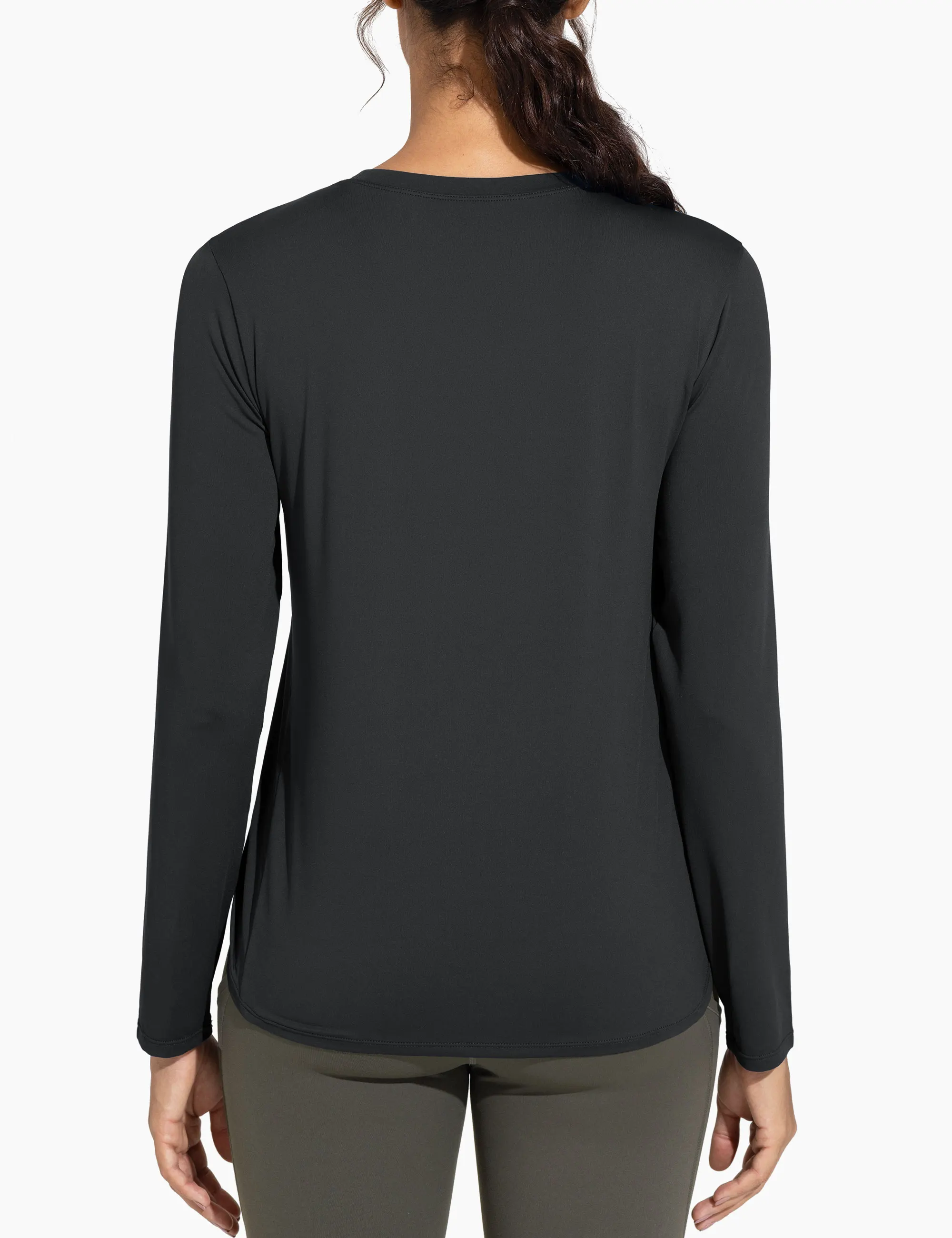 THE GYM PEOPLE Women's Ultra Soft Long Sleeve Workout Shirts Basic Crewneck Athletic Running Tops