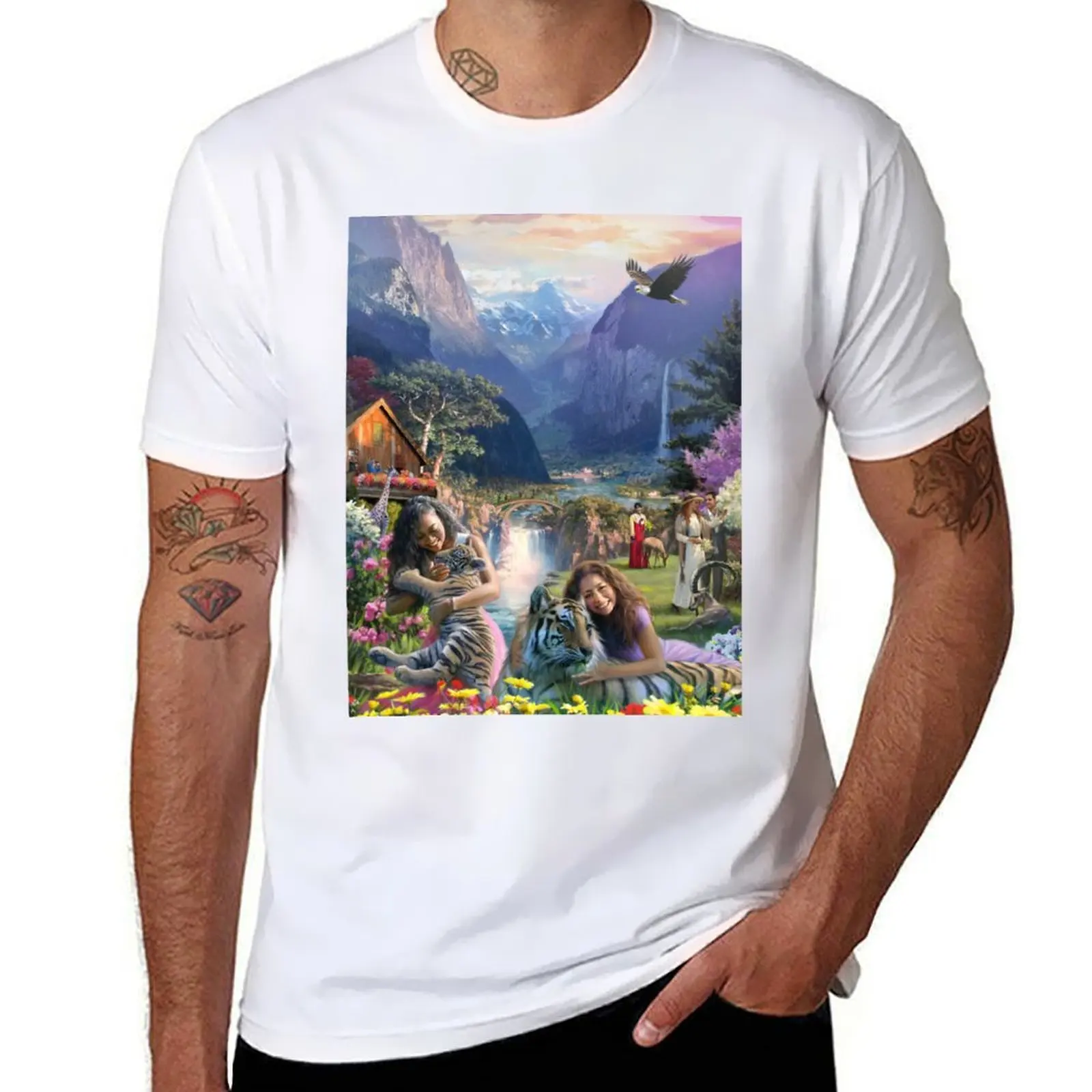 

Paradise in Sunset T-Shirt funny t shirts man printed t shirts for man T-Shirt