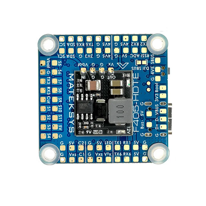 MATEK F405-HDTE F4 وحدة تحكم في الطيران STM32F405 المدمج في المزدوج BEC OSD Blackbox 3 ~ 12S LiPo 30X30mm لـ FPV Drone بدلاً من F722-HD