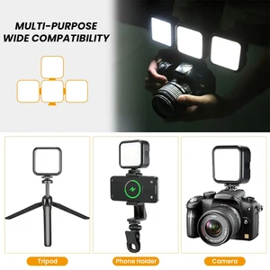 Đèn LED di động Pocket RGB, đèn lấp đầy camera mini, điện thoại thông minh, GoPro, máy tính xách tay, selfie, đèn RGB có thể điều chỉnh 10 Ánh sáng bán hàng chính GoPro - №7