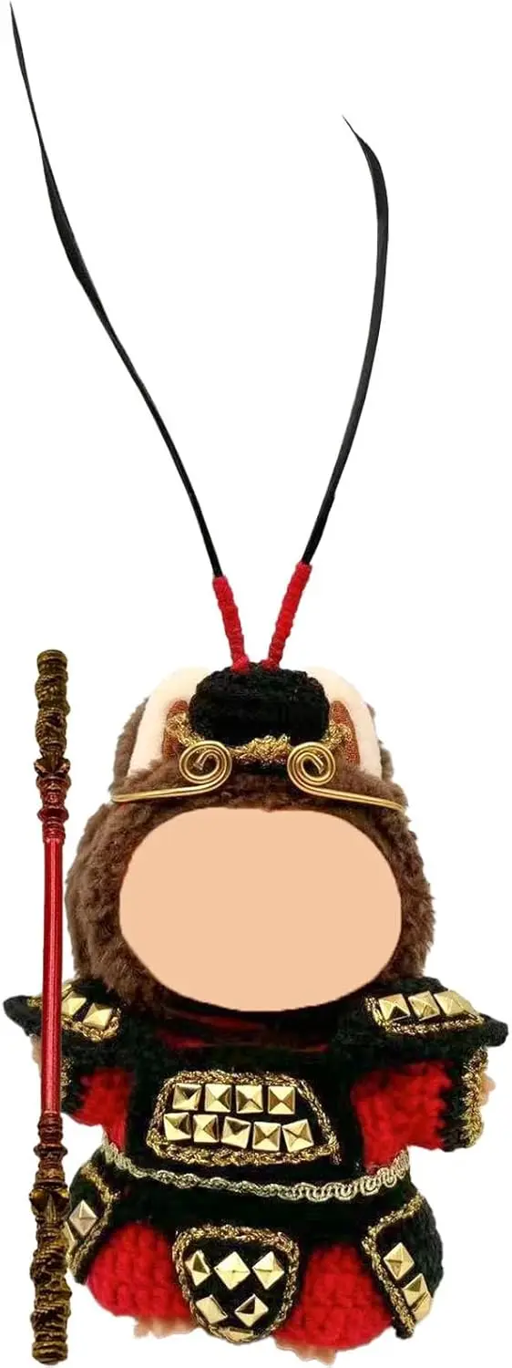 

Clothes for Blind Box Doll , Sun Wukong Crochet 4-Piece Set Clothes for 17cm Blind Box Doll Cute Handmade Outfit Ropa para Blind