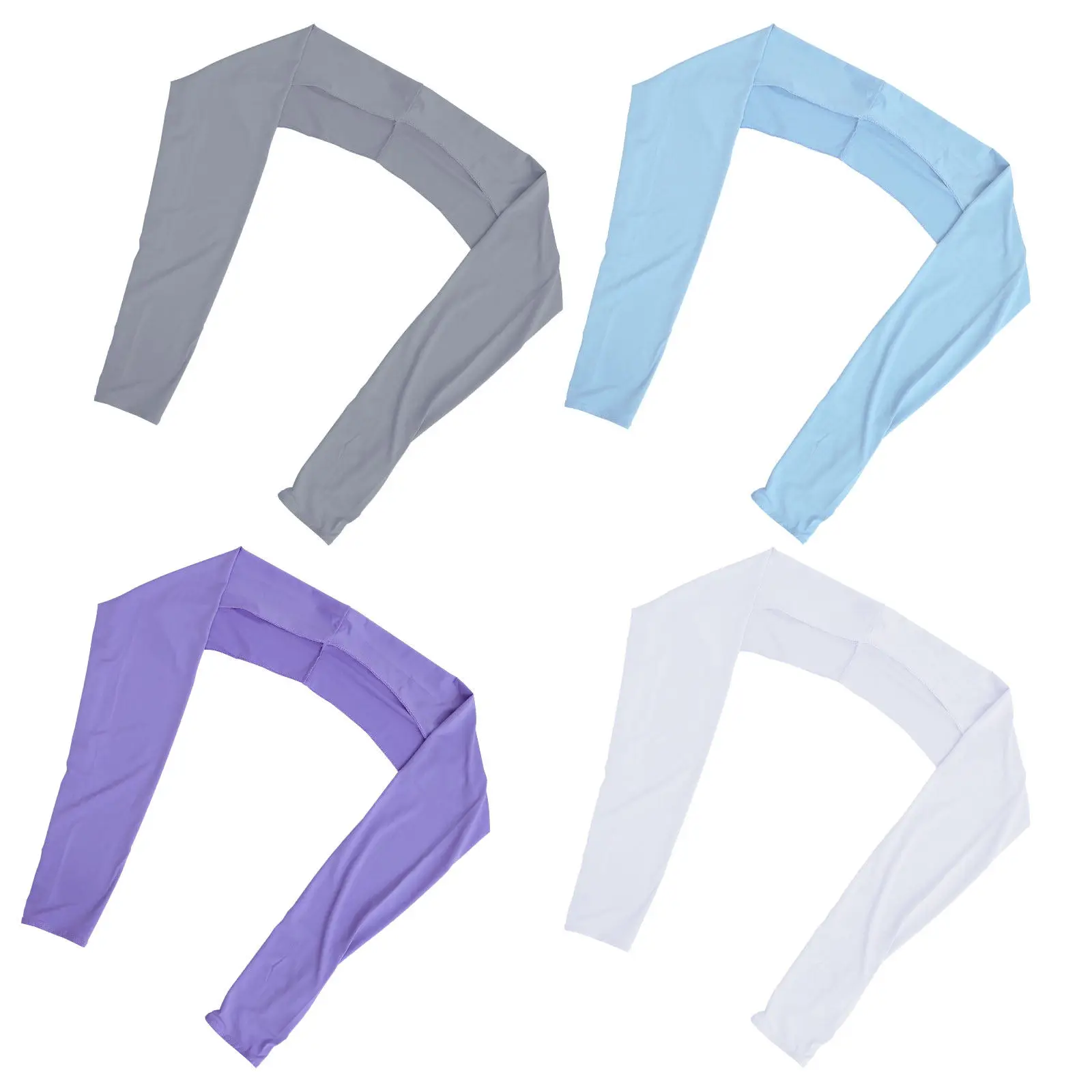 

4 шт. Ультратонкие эластичные защитные нарукавники от солнца для активного отдыха, велоспорта, бега, рыбалки, с защитой от УФ-излучения