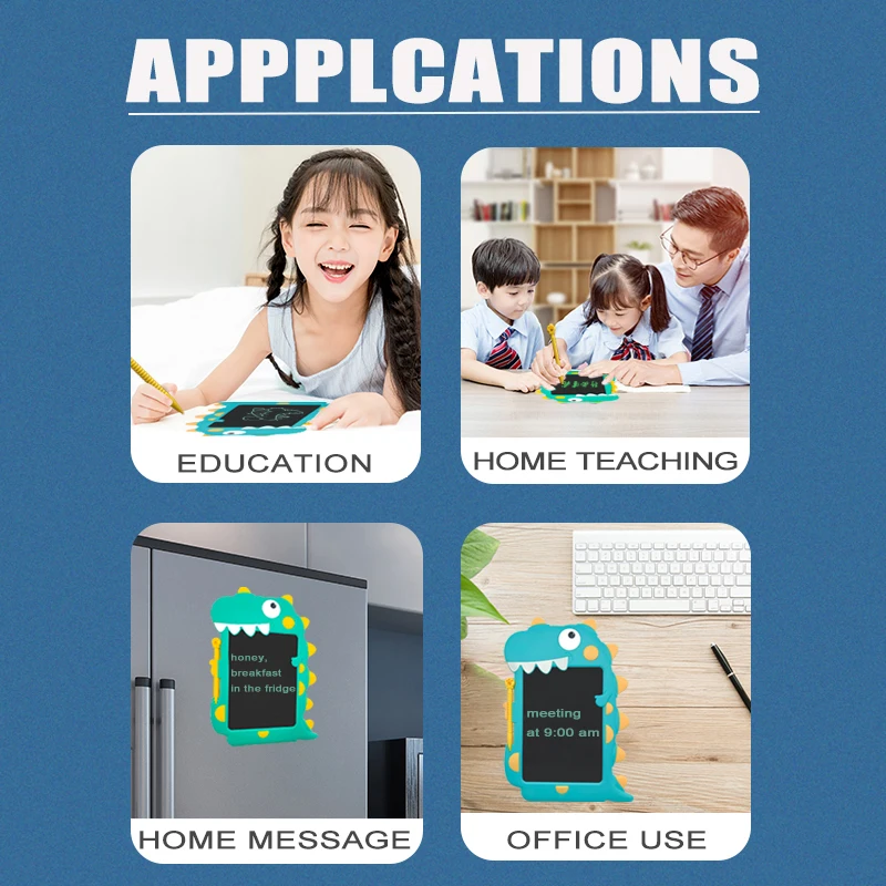 Мультяшная одноглазая форма дракона, ЖК-доска для рукописного ввода, детские развивающие игрушки, креативный детский планшет для рисования