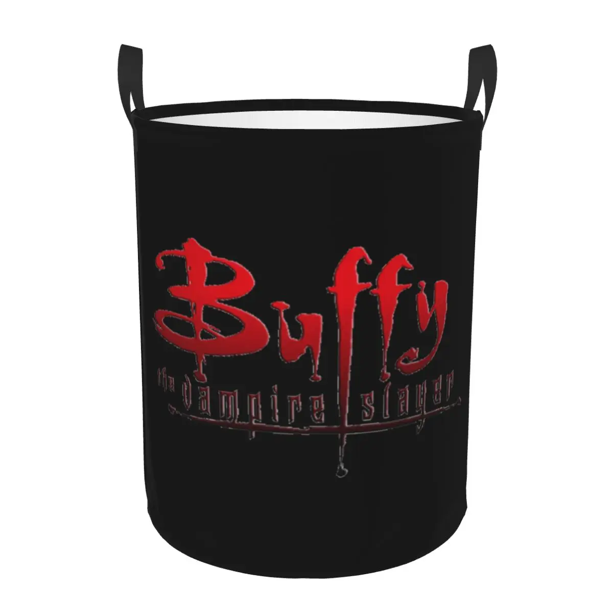 Buffy Logo Laundry Basket Foldable Large Clothes Storage Bin TV Show Baby Hamper