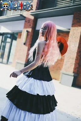 Anime Ghost Princess Dress Perona przebranie na karnawał sukienka z kapeluszem Halloween