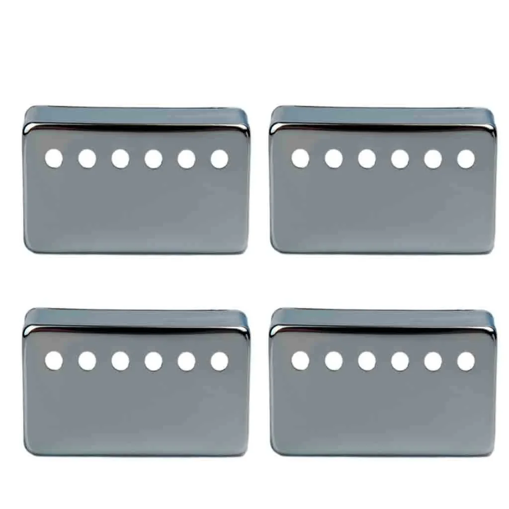 LOOK 4 PCS Metal Humbucker Pickup Cover 50mm For LP Style Electric Guitar Parts & Accessories Sliver Color New