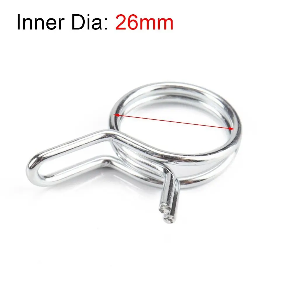 10Pcs/set Spring Clips Hose Clamp Fuel Line Assortment Kit Pipe Clips 304 Stainless Steel 5mm-30mm Tube Spring Clips