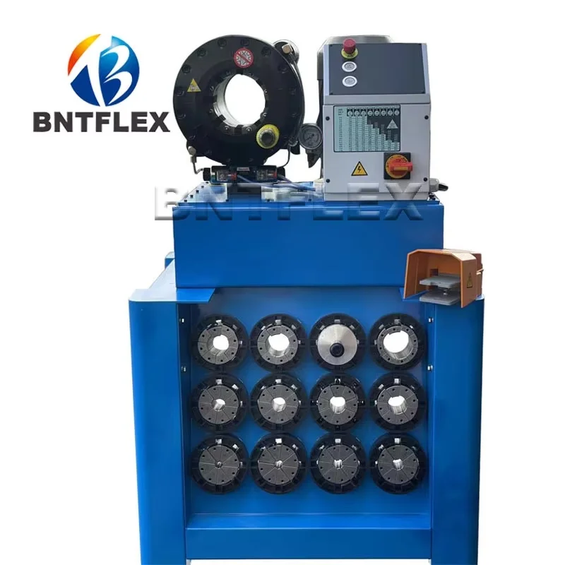 

BNTP32 2.5 inch Hydraulic Pressing Rubber Hose Crimping Machine Hose Pipe Press Machine with 13 sets of dies