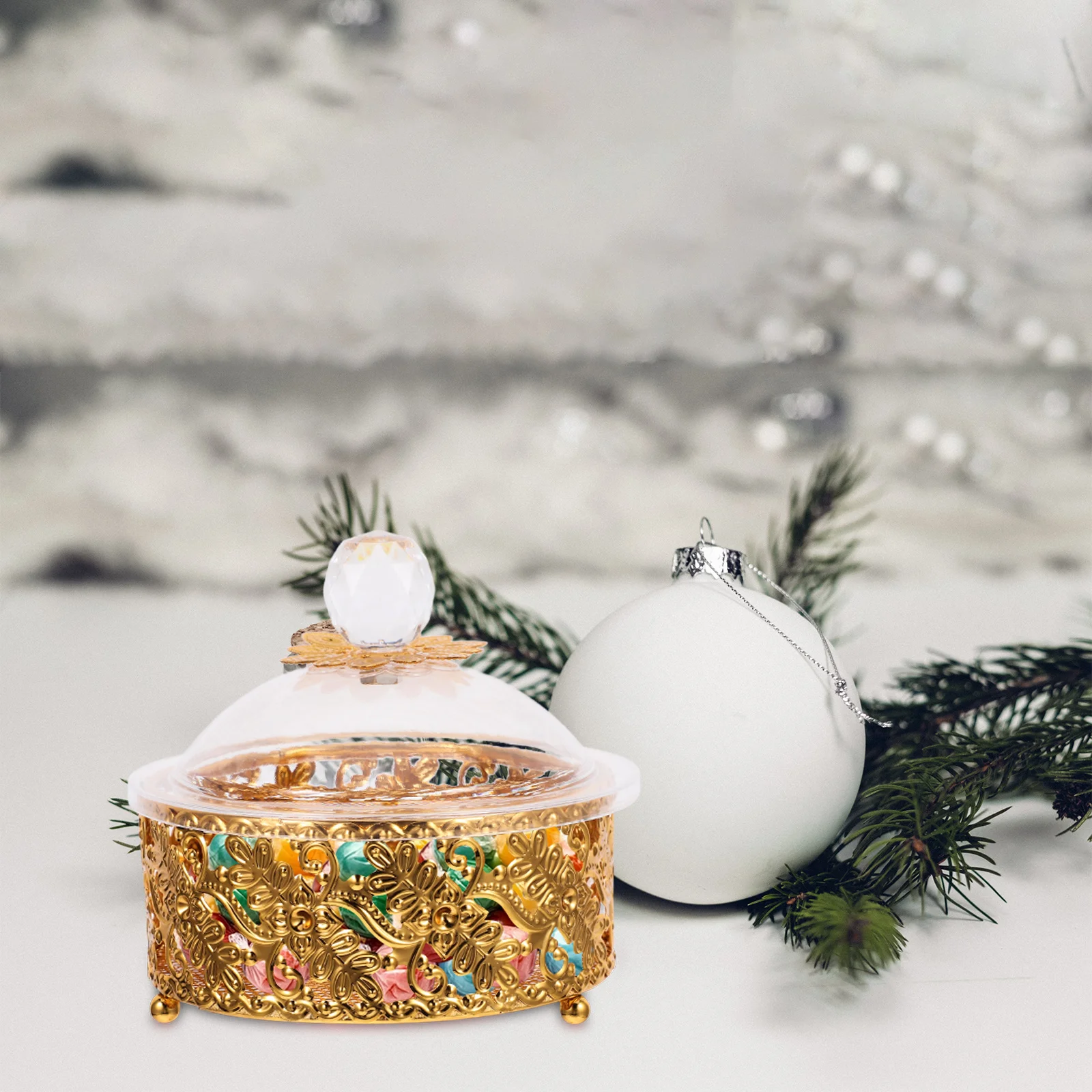 

Fruit Storage Boxes Decorative Candy Containers Snack Tray Vintage Style Lid Party Favor Wedding Box Storage Solutions Kitchen