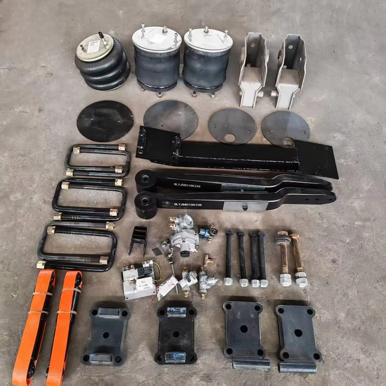

Automotive Air Suspension Component Durable Air Bag Spring Shock Forged Steel Rubber 8 Manganese Plate Trailer Parts