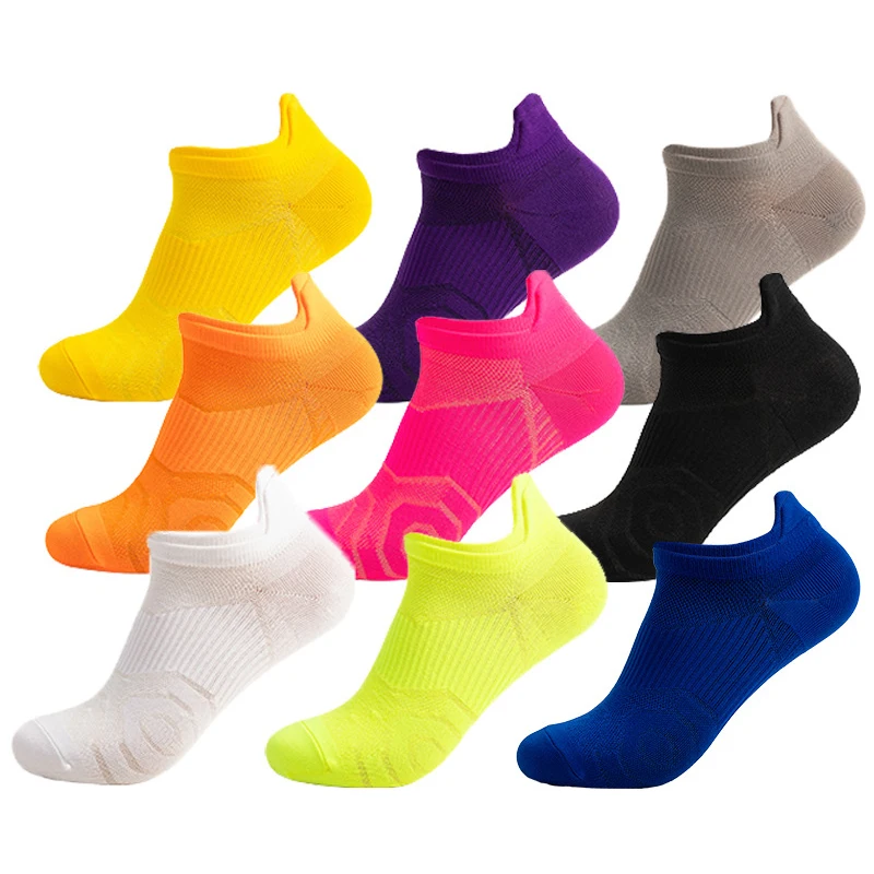 Professional Outdoor Sports Socks Summer Men Women Fitness Running Thin Socks Candy Color Short Breathable Quick Dry Boat Socks