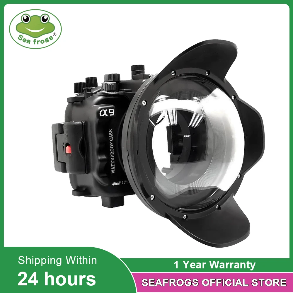 Seafrogs Diving Camera Case 40m Waterproof Housing for Sony A9 16-35mm 90mm 28-70mm