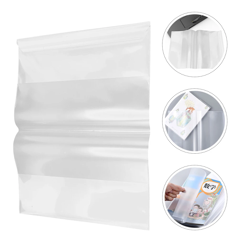 

20Pcs Transparent Book Covers High Clear Plastic Protector for Textbooks Notebooks Reusable Sleeve Book Protection Cover