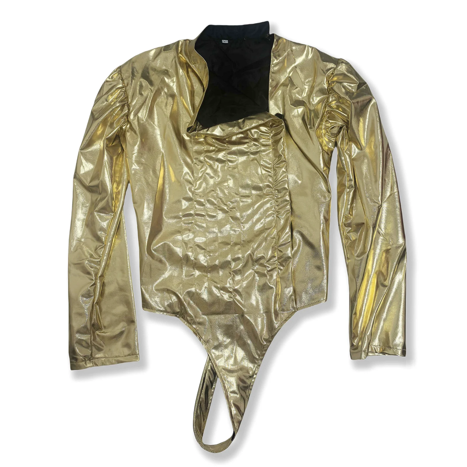 HOT MJ Michael Jackson Classic BAD Dangerous Jam Golden  Body suit Costume Jacket  pants For Performance Collection 1990S