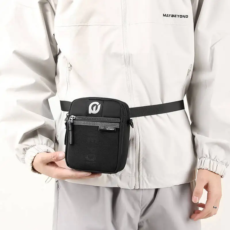 New Men Fashion Casual Wear Belt Outdoor Trendy Single Shoulder Crossbody Bag Oxford Cloth Movement Packe Shoulder High Quality