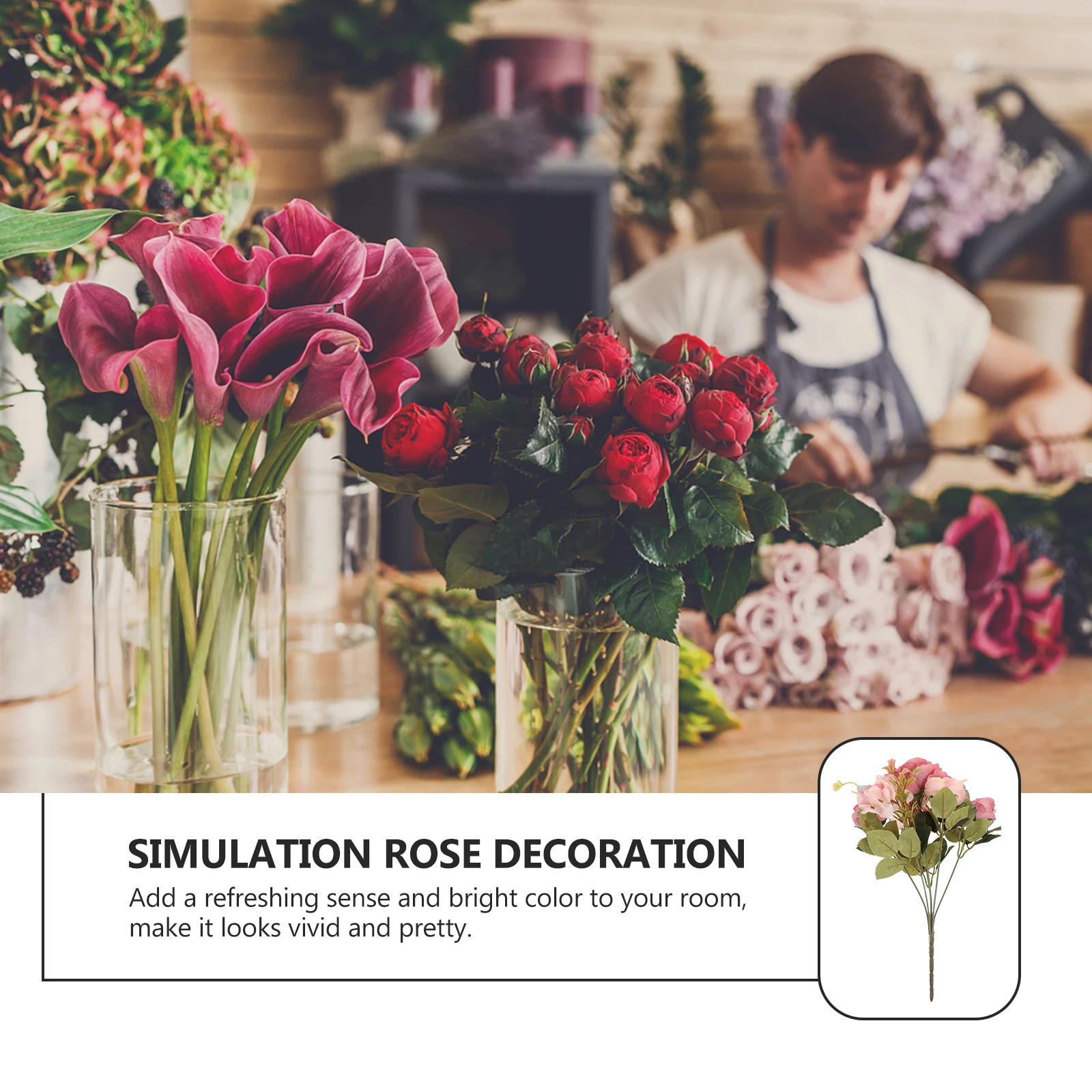 

1pc Simulation Hydrangea Bouquet Artificial Fresh Arrangement For Home Decor Office Wedding Decorative Flower Bunch Supply Fake