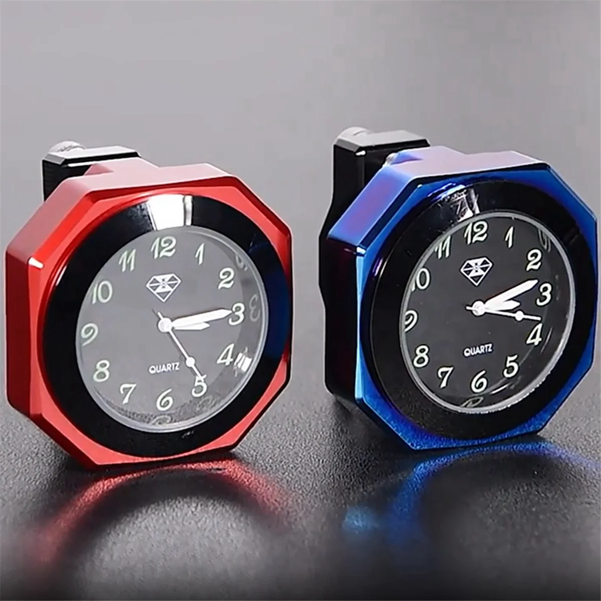 Motorcycle Clock Waterproof Mount Quartz Clock Watch Luminous Clock for 22-28mm Handlebar Styling