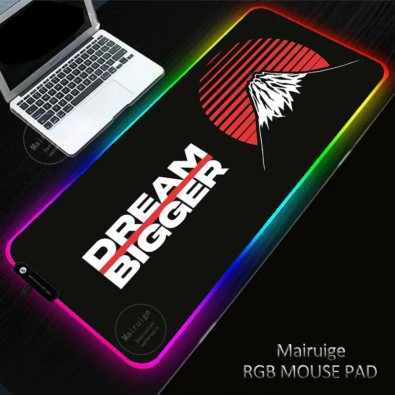 

400X900MM RGB Gaming XXL Volcano Simplicity Mouse Pad Anti-Slip Rubber Base Computer Keyboard MousePad Anti-slip for Computer PC