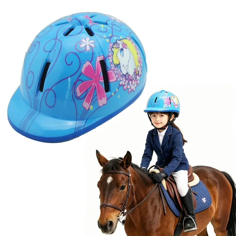 Adjustable Horse Riding Kids Helmet Equestrian for 2 to 6 Years Old, S Size and Head Size 48 to 54cm