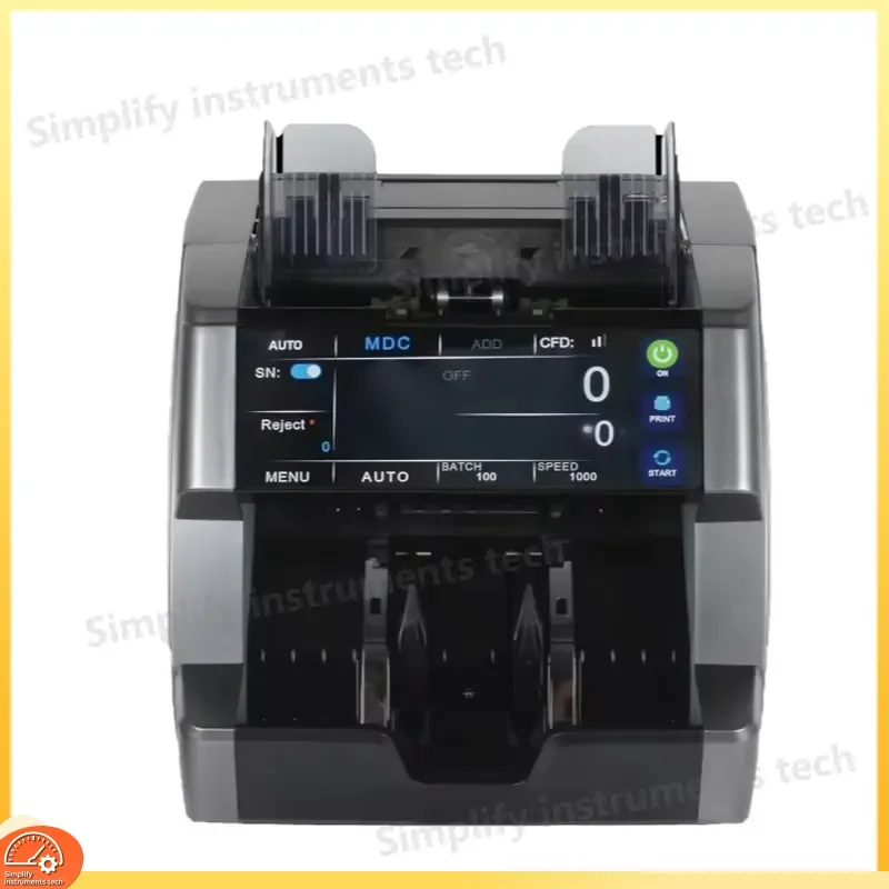 Latest Popular Money Counter Multi Currency Bill Notes Counter Financial Equipment 800-1200 Pcs Min High Speed Cash