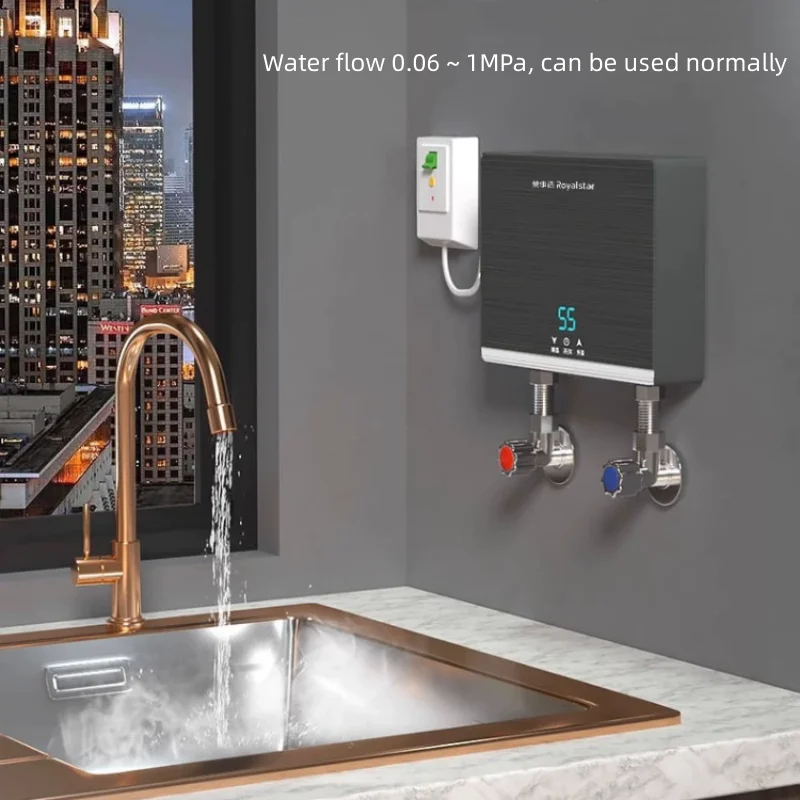 Bếp Điện Nước Nhỏ Nhà Nhiệt Làm Nóng Vòi Không Lưu Trữ Nước Làm Nóng Tức Thì Không Giới Hạn Nước Nóng HYUNDAI