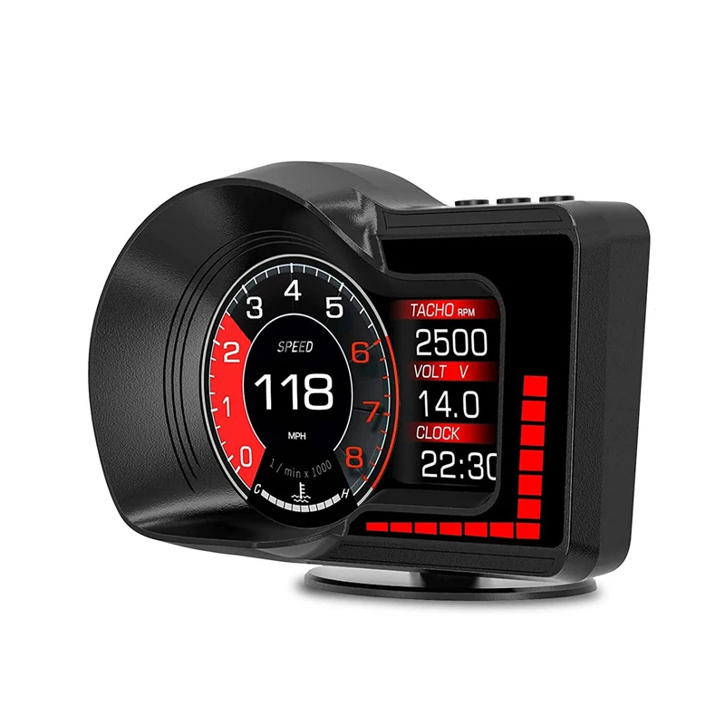 Picture 3: OBD GPS Dual System RPM Gauge Speedometer Milometer F15 Car Head Up Display HUD 6 Alarm Functions Accelerated Test