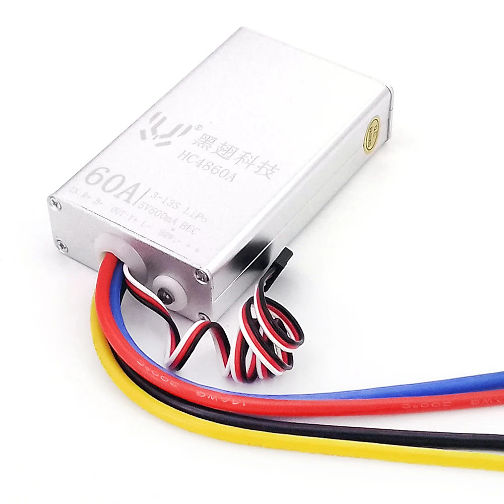 24V 36V 48V 60A Brushed ESC Forward/Backward Brush Motor Speed Controller 5V 0.5A BEC for RC Car Tank Truck Boat RC Crawler