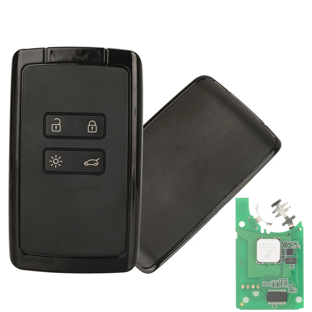 Jingyuqin 4BTN Slimme Afstandsbediening Sleutel 434 mhz Hitag AES 4A pcf7953M voor Renault Megane 4 Talisman Kadjar Espace 5 Keyless Go Entry sleutel