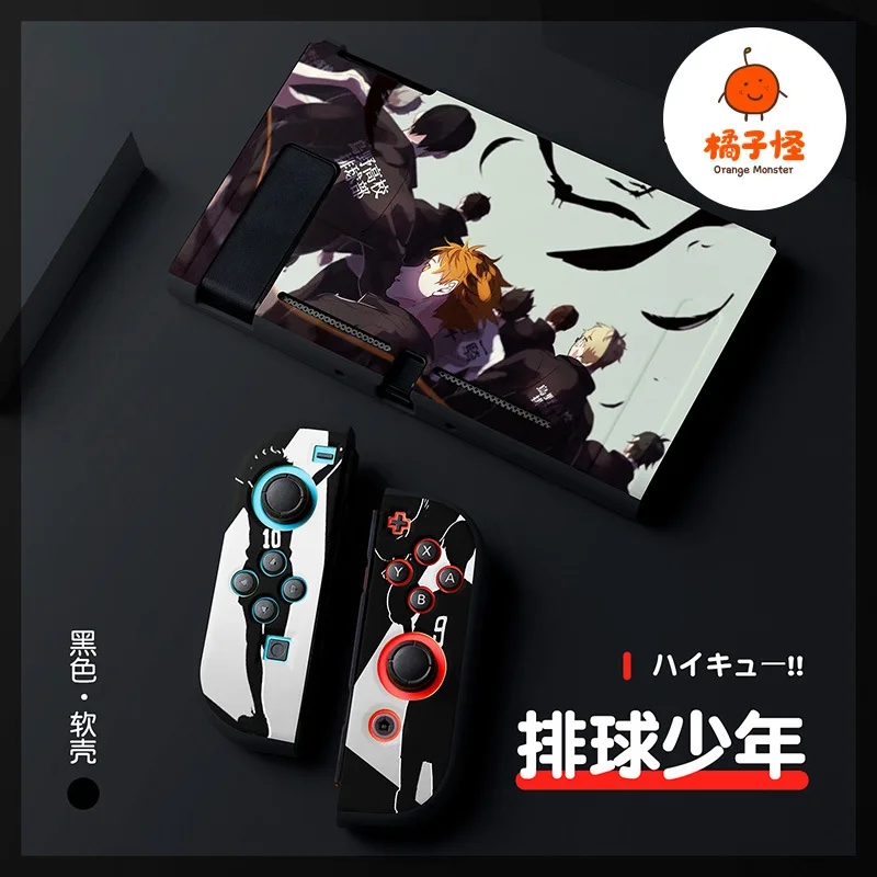 Anime Haikyuu TPU custodia morbida Joycon custodia protettiva per Nintendo Switch NS OLED Lite Console custodie in cristallo accessori giocattolo