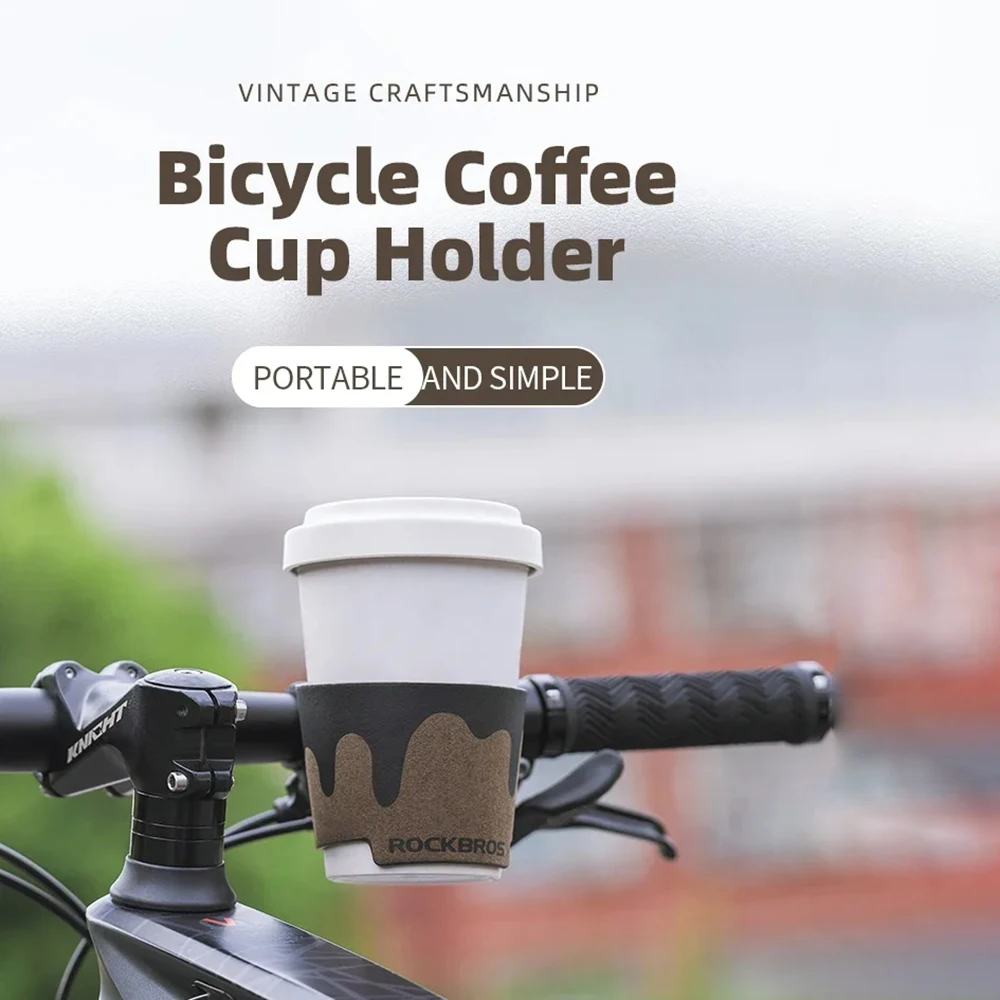 Fahrrad-Lenker-Getränkehalter, Fahrrad-Wasserflaschenhalter, Fahrrad-Kaffee-Tee-Getränkebeutel, Universelle Wasserflaschenhalterung – Detail 3
